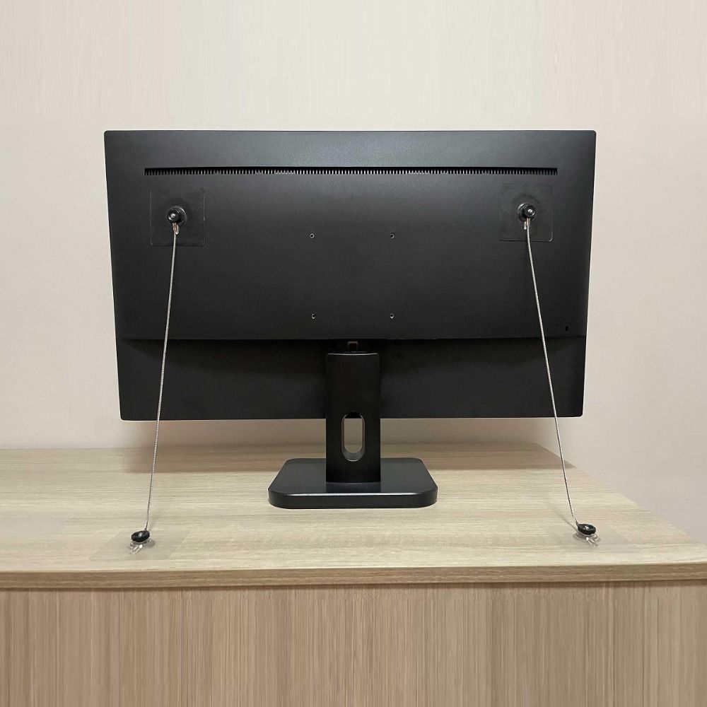 Furniture Interlocking Hardware - 6パック転倒防止家具ストラップステンレス鋼粘着式家具アンカー10/14/18インチドリル不要キャビネット壁アンカー