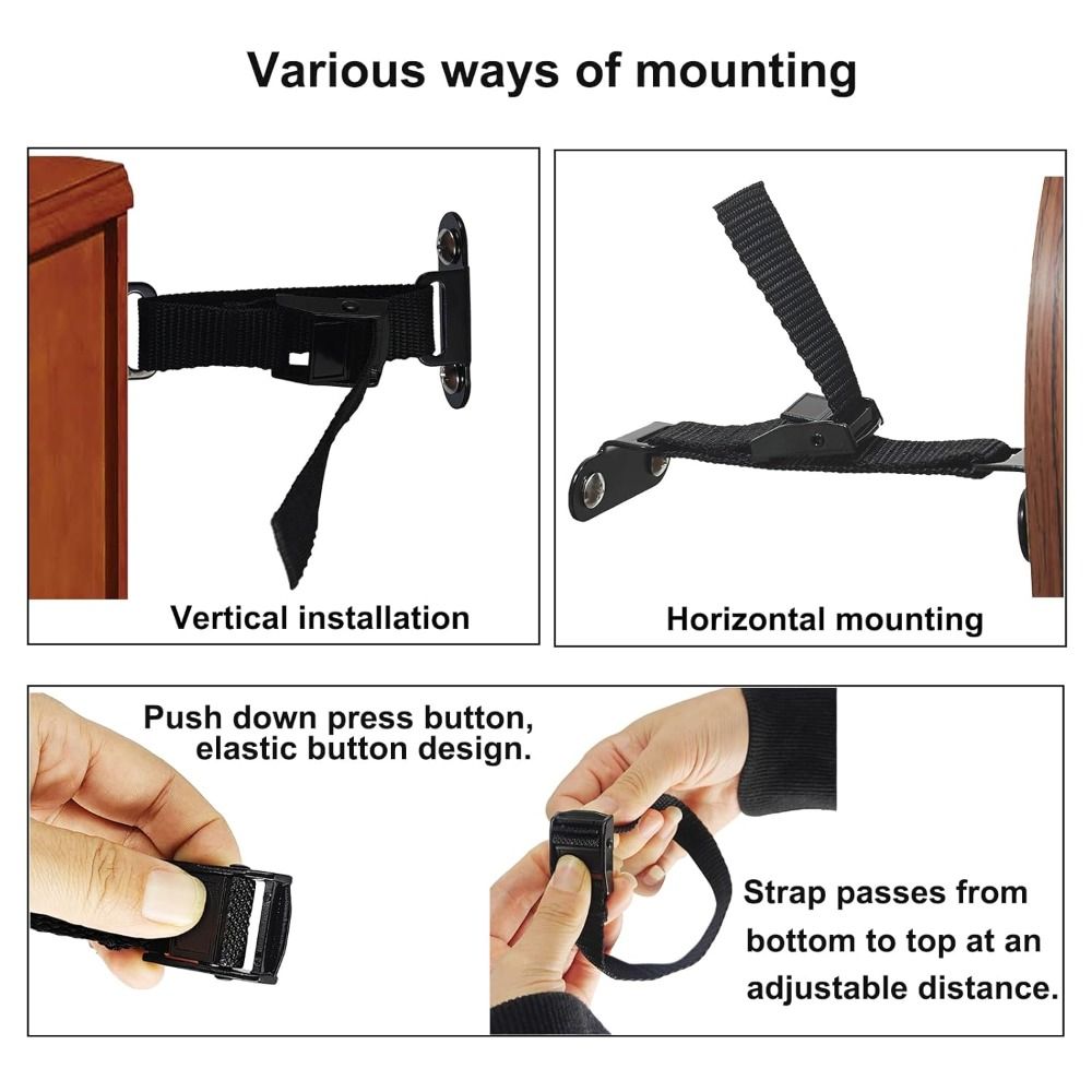 Furniture Interlocking Hardware - 簡単設置耐震家具アンカー調整可能なユニバーサル壁アンカーユニセックス耐震家具安全キット安全