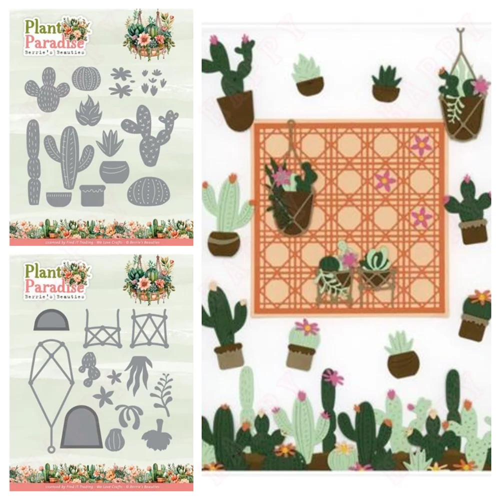 Furniture Paradise & Hardware Ghaziabad Photos - 植物サボテンパラダイス金属クラフト切削ダイス DIY スクラップブッキング紙装飾マニュアル手作りエンボステンプレート 2025 新しい