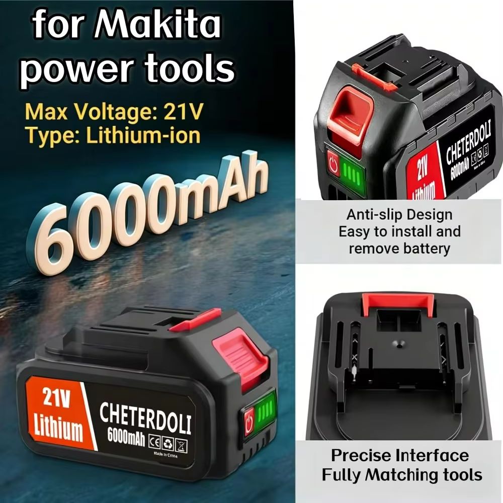 マキタ用 21V 6.0Ah スマートバッテリー 5S2P  - Makita Drill Hp1640 のレビューと価格