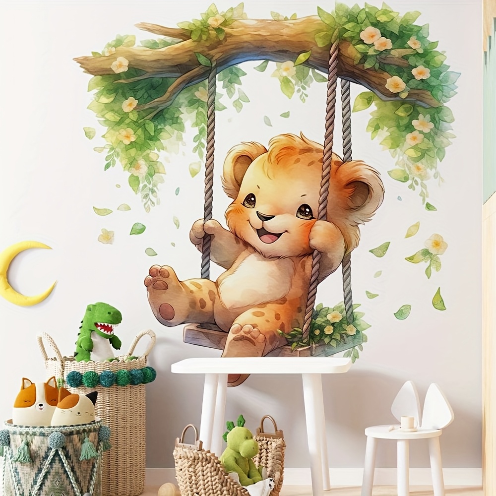 1 漫画動物パラダイスかわいい小さなヒョウスイングウォールス - Furniture Paradise & Hardware Ghaziabad Photos のレビューと価格