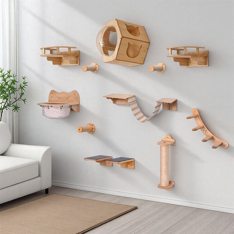 猫用家具 無垢材製吊り下げ式ブリッジ 壁掛け式サイザル麻製猫 - Furniture Paradise & Hardware Ghaziabad Photos のレビューと価格