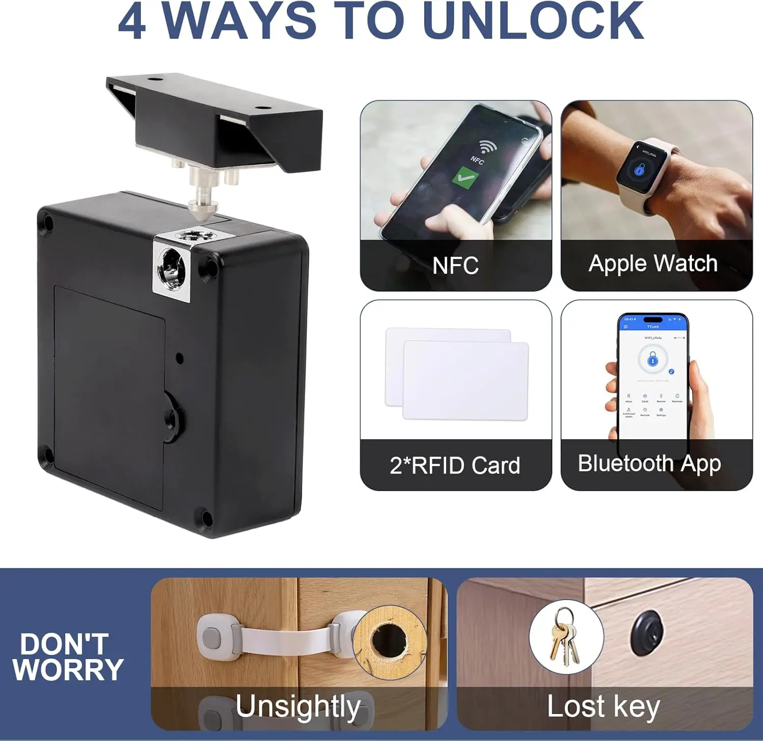 携帯電話NFCスマートロッカー電子錠RFID13.56mhz - Furniture Interlocking Hardware のレビューと価格