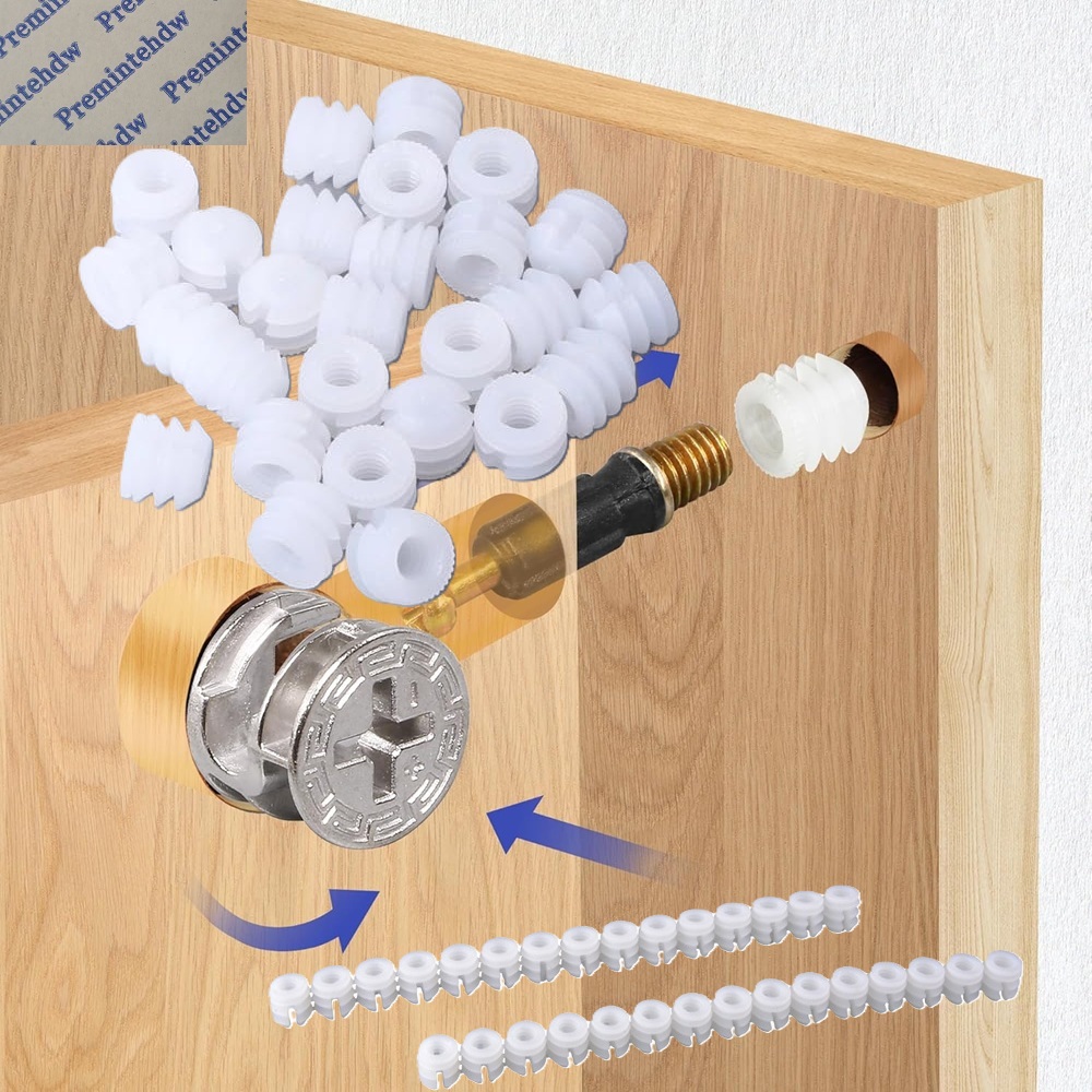 1000個入り プラスチック亜鉛M6インサートナット K/D - Cam Lock Nut のレビューと価格