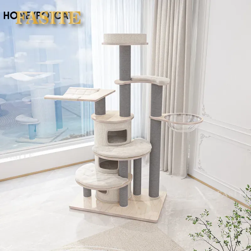 猫用クライミングフレーム 超大型無垢材キャットツリー ヴィラ - Furniture Paradise & Hardware Ghaziabad Photos のレビューと価格