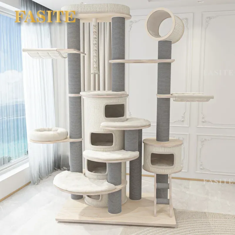 猫用クライミングフレーム 超大型無垢材キャットツリー ヴィラ - Furniture Paradise & Hardware Ghaziabad Photos のレビューと価格