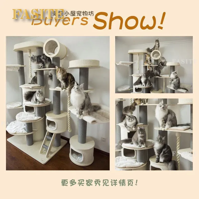 猫用クライミングフレーム 超大型無垢材キャットツリー ヴィラ - Furniture Paradise & Hardware Ghaziabad Photos のレビューと価格