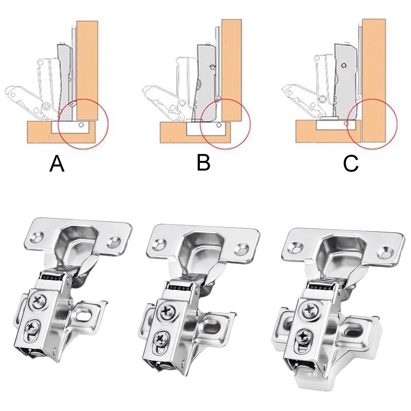 緩衝機能付き、大角度、ソフトクローズ、半埋め込み式、隠蔽型キ - Soft Close Hinge のレビューと価格