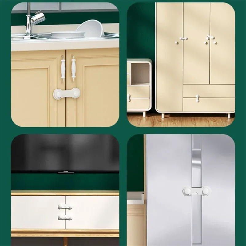 チャイルドセーフティロックキャビネットベビーロック冷蔵庫引き - Furniture Interlocking Hardware のレビューと価格
