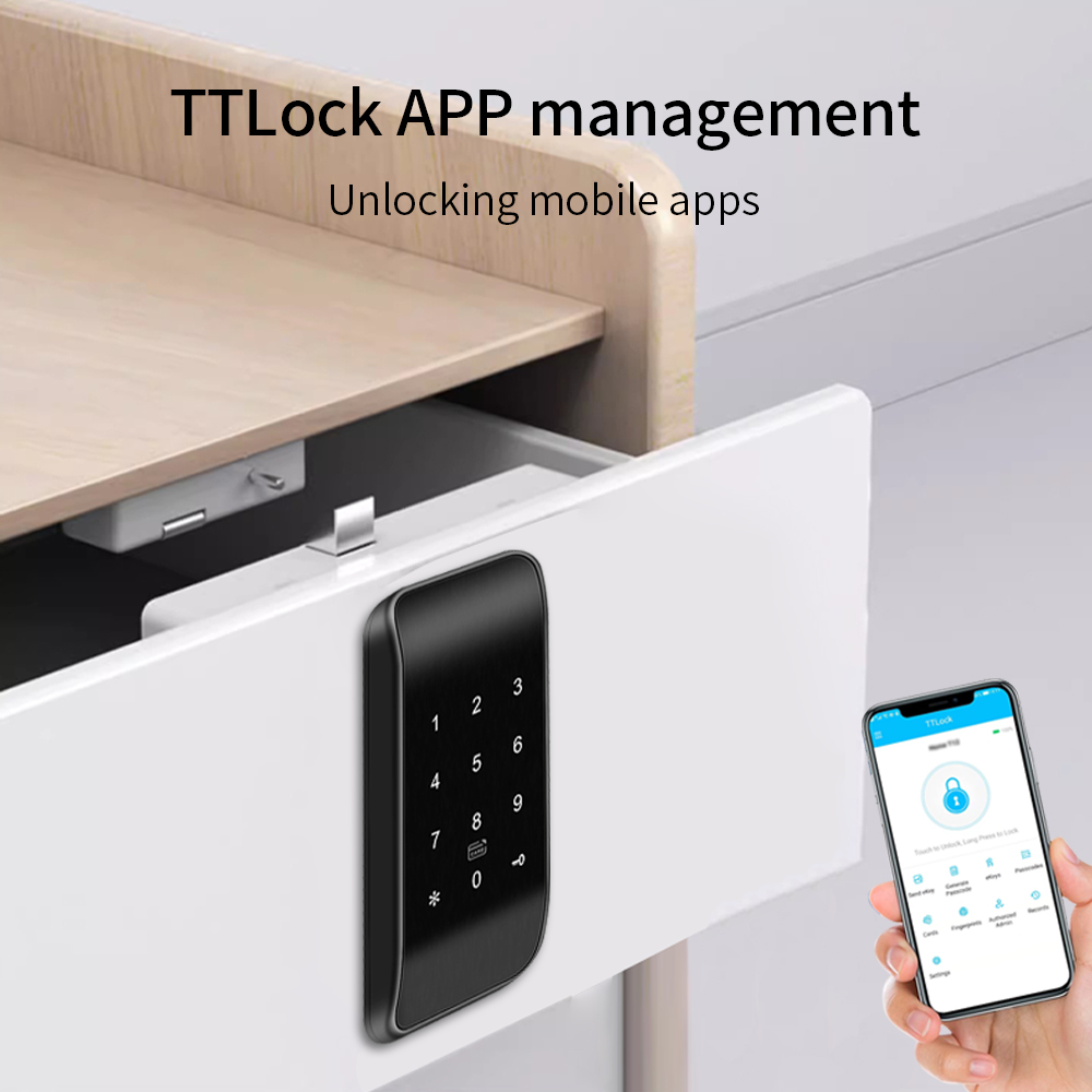 指紋付き引き出しロック,rfid家具ロック,bleキャビネッ - Furniture Interlocking Hardware のレビューと価格