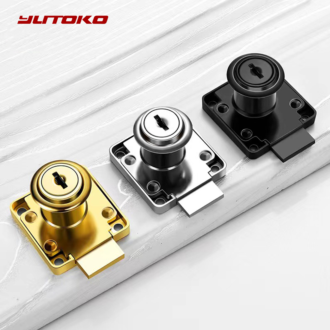 Yutoko 高級デスク引き出しロック ワードローブロック  - Furniture Interlocking Hardware のレビューと価格