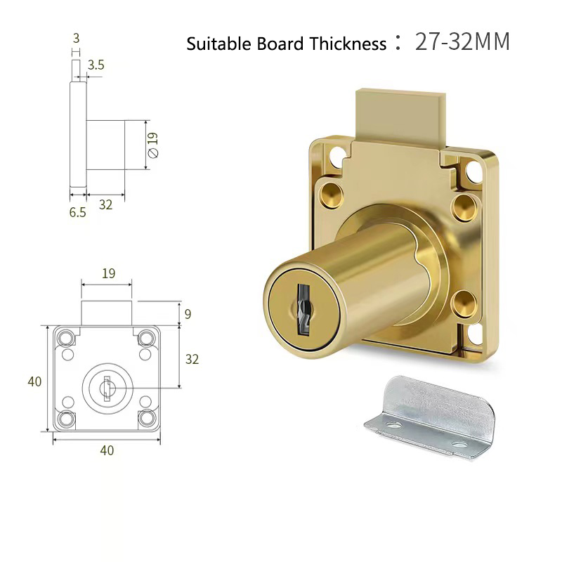 Yutoko 高級デスク引き出しロック ワードローブロック  - Furniture Interlocking Hardware のレビューと価格