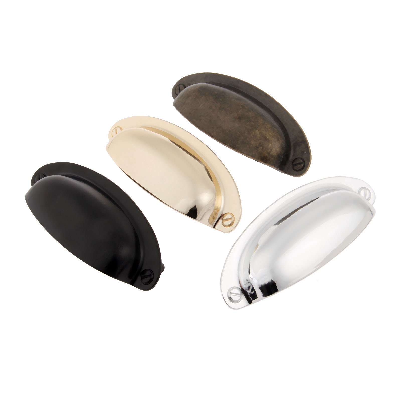 ヴィンテージシェルハンドル108x40mm,アンティークブロ - Vintage Furniture Hardware Pulls のレビューと価格
