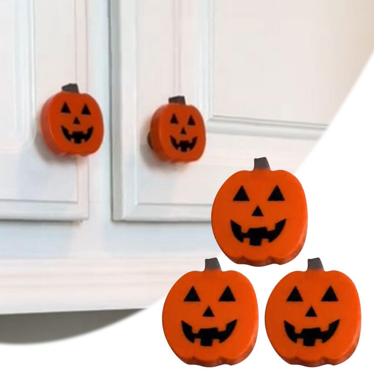 ハロウィンパンプキンノブカバー、ユニバーサルキャビネットと引 - Furniture Interlocking Hardware のレビューと価格
