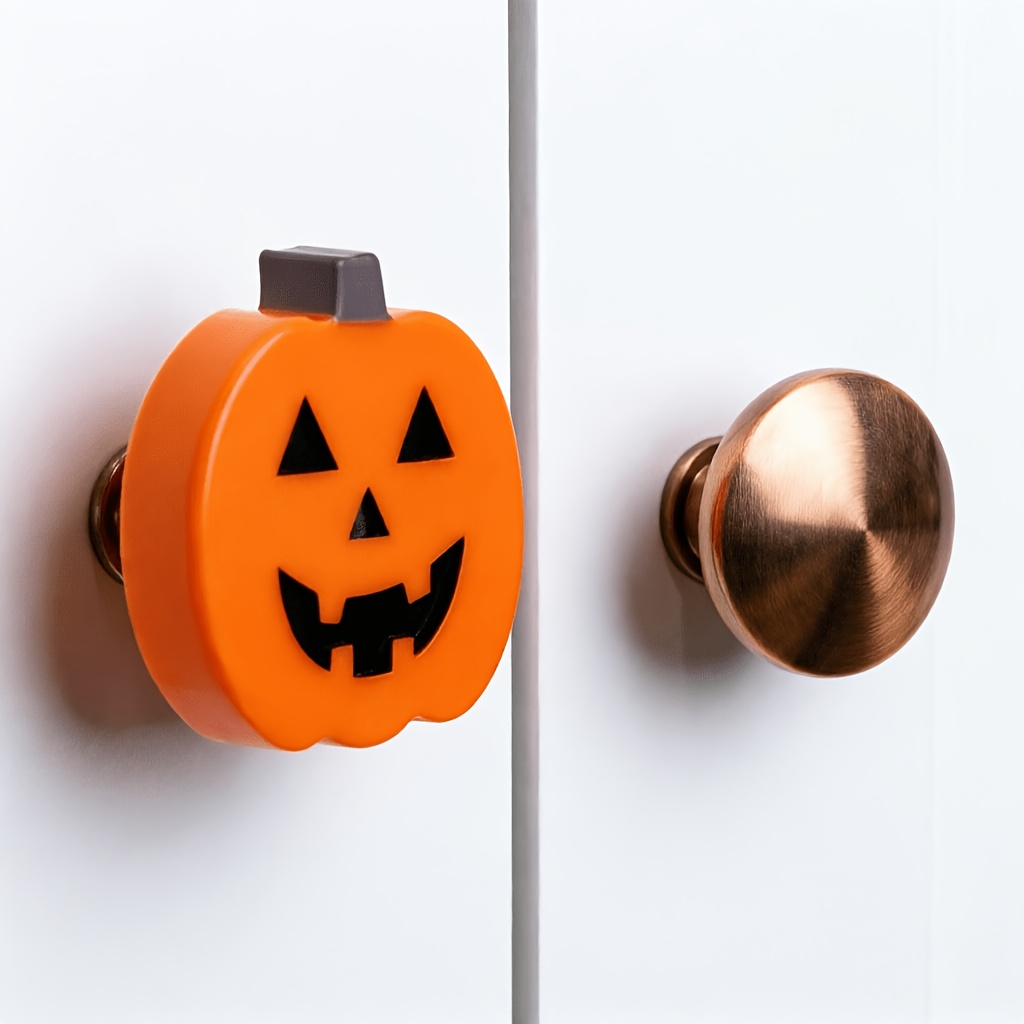 ハロウィンパンプキンノブカバー、ユニバーサルキャビネットと引 - Furniture Interlocking Hardware のレビューと価格