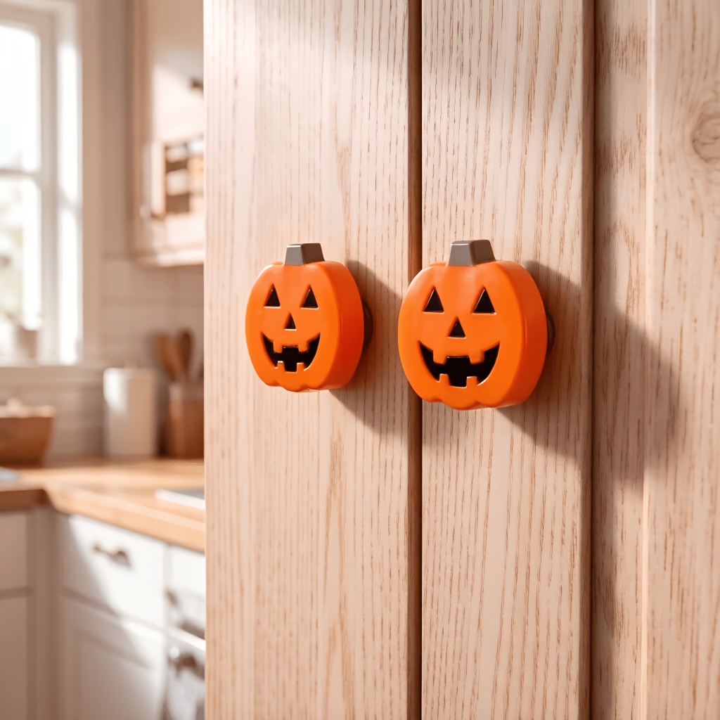 ハロウィンパンプキンノブカバー、ユニバーサルキャビネットと引 - Furniture Interlocking Hardware のレビューと価格