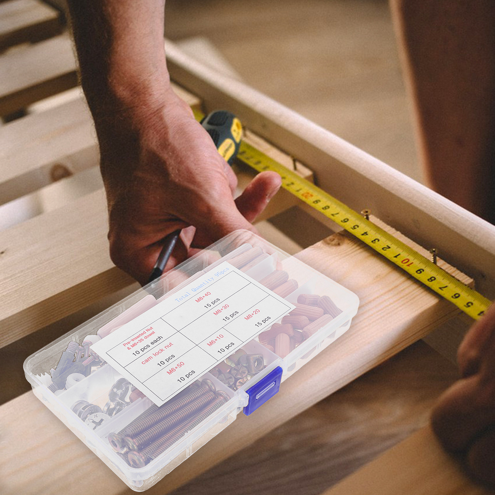 95個入り 家具用連結ネジ・ボルト・金具セット。二段ベッドの - Furniture And Hardware のレビューと価格