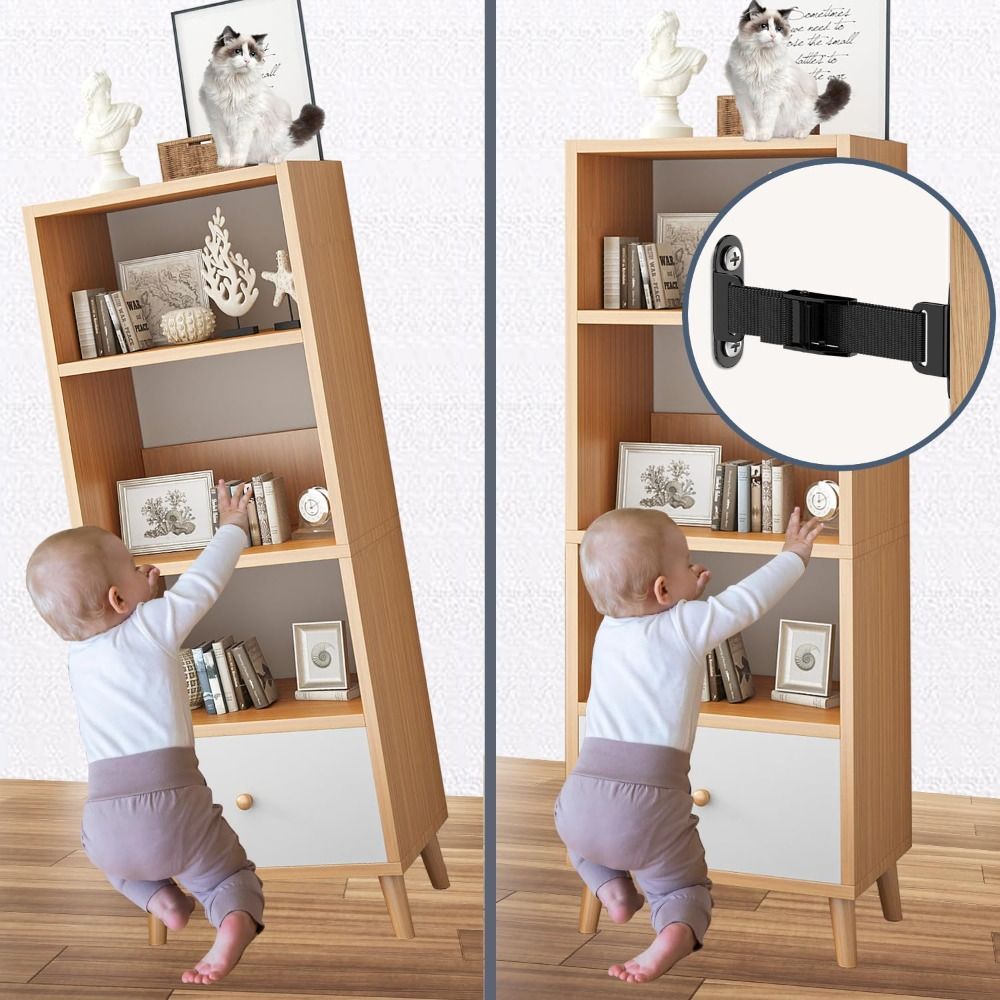簡単設置耐震家具アンカー調整可能なユニバーサル壁アンカーユニ - Furniture Interlocking Hardware のレビューと価格