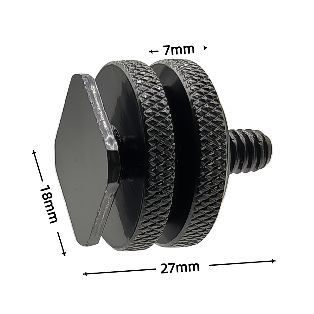 1/4 ホットシューマウント電話ホルダーデュアルナットコール - Cam Lock Nut のレビューと価格
