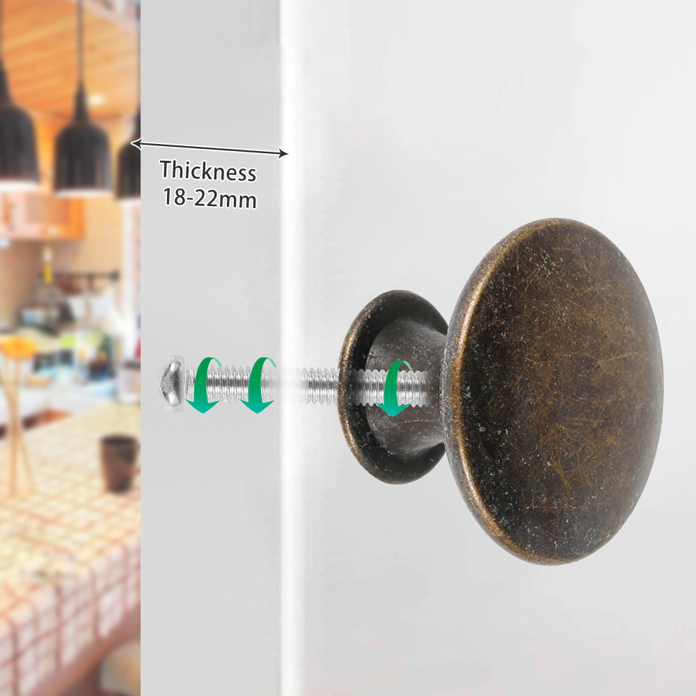 12 個レトロプルハンドルブロンズトーン合金キッチン引き出し - Vintage Furniture Hardware Pulls のレビューと価格