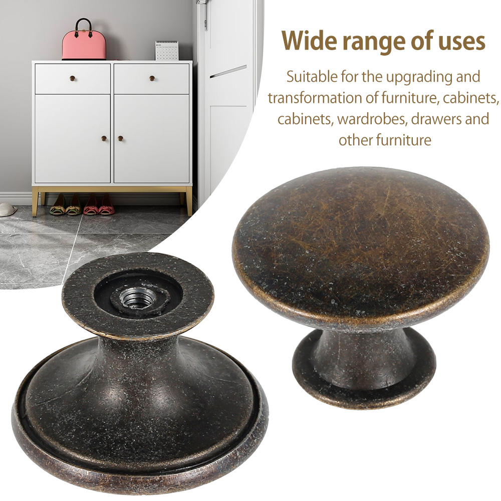 12 個レトロプルハンドルブロンズトーン合金キッチン引き出し - Vintage Furniture Hardware Pulls のレビューと価格