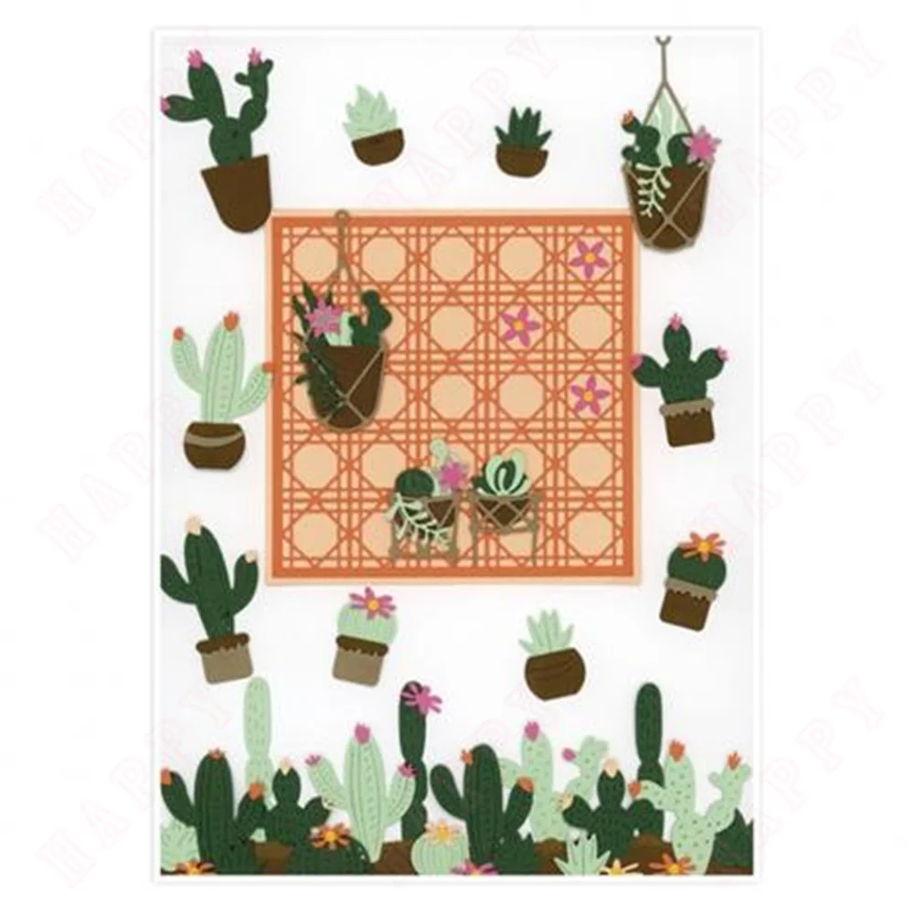 植物サボテンパラダイス金属クラフト切削ダイス DIY スクラ - Furniture Paradise & Hardware Ghaziabad Photos のレビューと価格